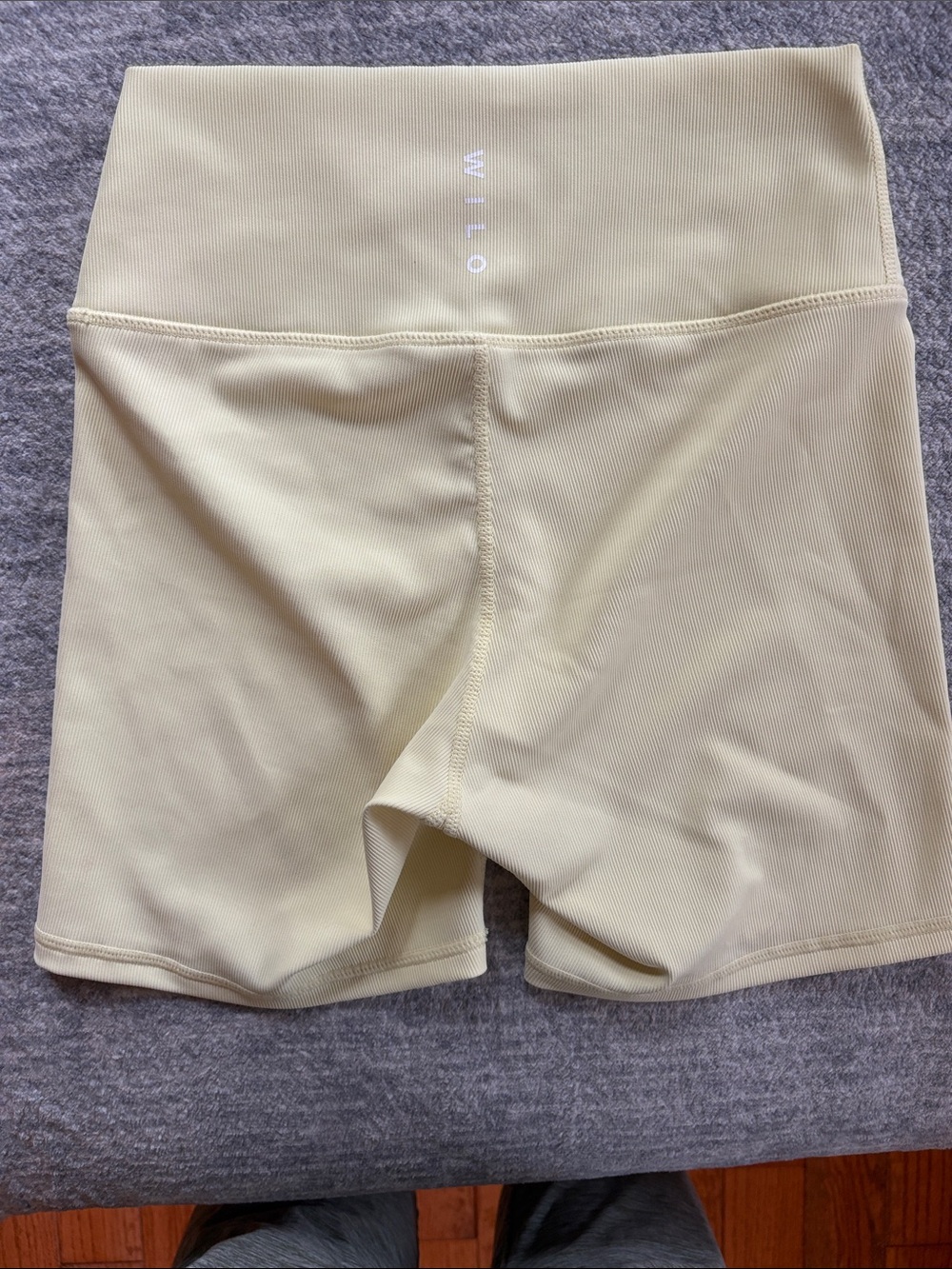 WILO High-Waist Women’s Bike Shorts - Light Yellow